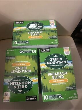 Green Mountain Breakfast Blend Light Roast K-Cup Pods - Green